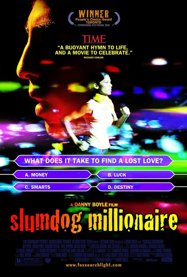 Slumdog Millionaire Movie Poster | Oscar-Winning Film Art Movie Poster | Film Wall Art Print