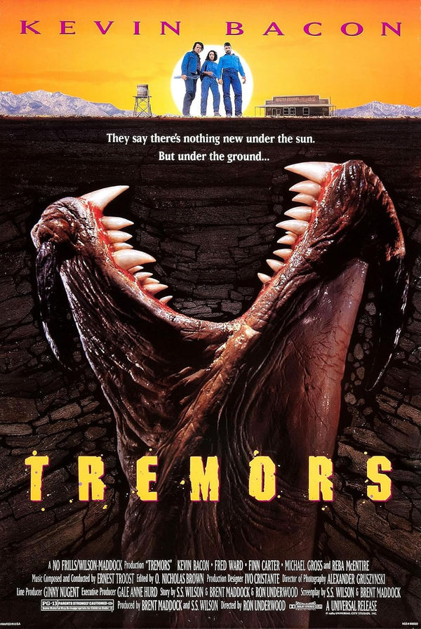 Tremors Movie Poster - Classic 1990 Horror Comedy Film Art Movie Poster | Film Wall Art Print