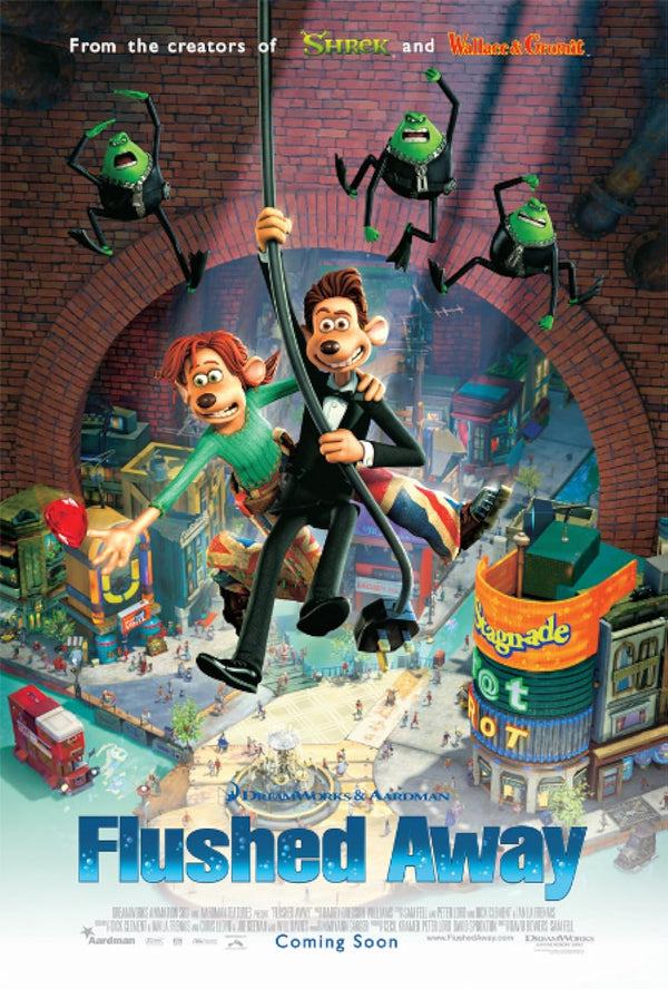 Flushed Away 2006: Animated Adventure Movie Poster Movie Poster | Film Wall Art Print