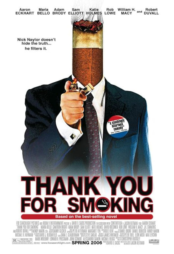 Thank You For Smoking (2005) - Dark Comedy Drama Film Movie Poster | Film Wall Art Print