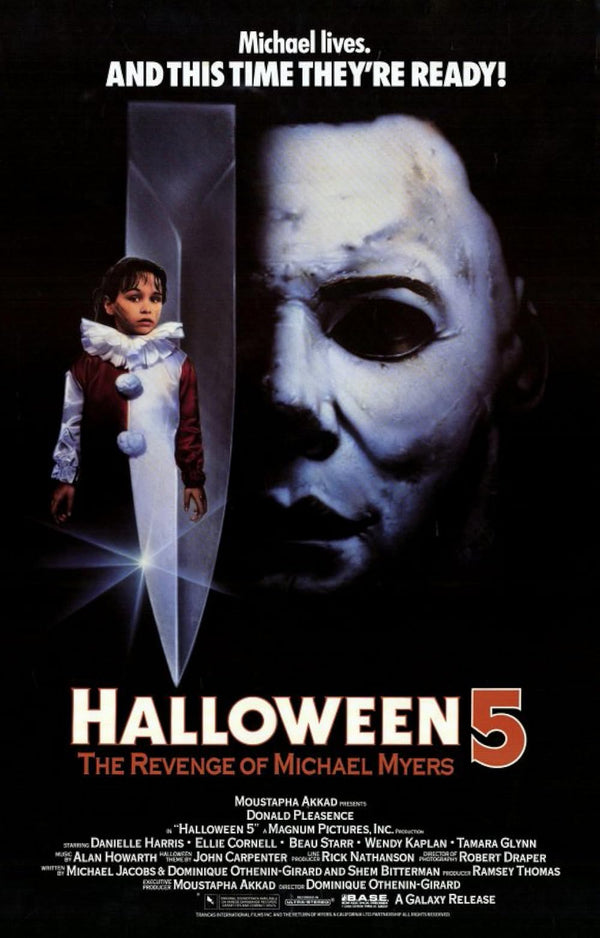 Halloween V: The Revenge of Michael Myers Movie Poster Movie Poster | Film Wall Art Print