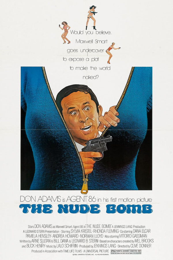 Nude Bomb (1980) Movie Poster – Action, Comedy, Crime Thriller Movie Poster | Film Wall Art Print