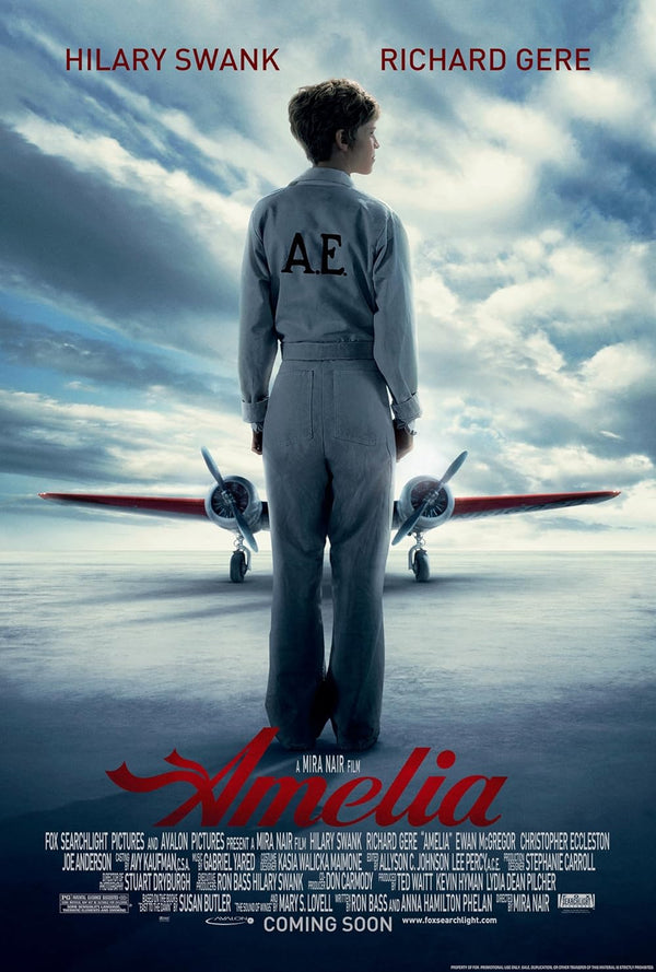 Amelia (2009) - Inspirational Historical Adventure Biography Drama Movie Movie Poster | Film Wall Art Print