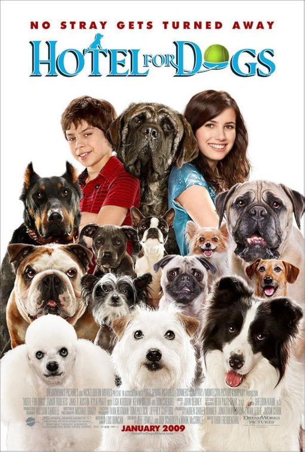 Hotel for Dogs (2009) - Family Comedy Movie Poster Movie Poster | Film Wall Art Print