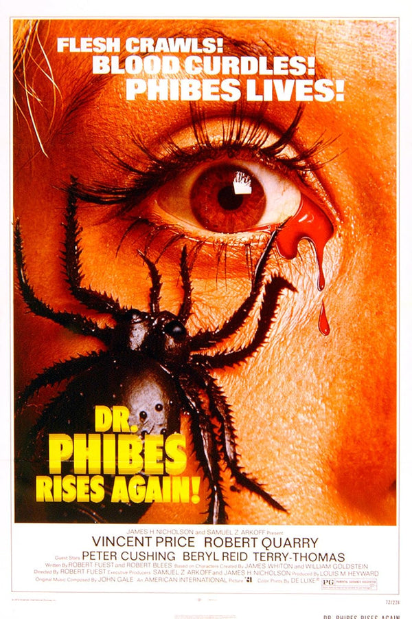 Dr. Phibes Rises Again (1972) - Comedy Horror Movie Poster Movie Poster | Film Wall Art Print