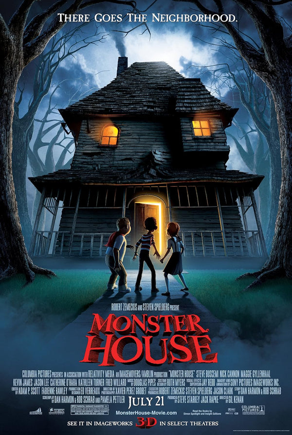 Monster House (German) 2006 - Animated Family Comedy Movie Poster | Film Wall Art Print
