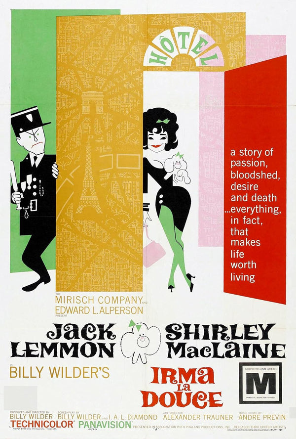Irma La Douce (1963) - Charming Comedy Romance Movie Poster Movie Poster | Film Wall Art Print