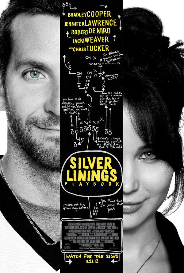 Silver Linings Playbook Movie Poster - Romantic Comedy Drama Movie Poster | Film Wall Art Print