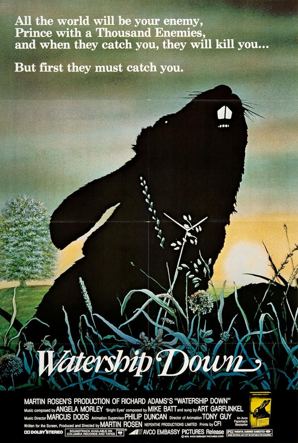 Watership Down (1978) - Classic Animated Adventure Movie Poster | Film Wall Art Print