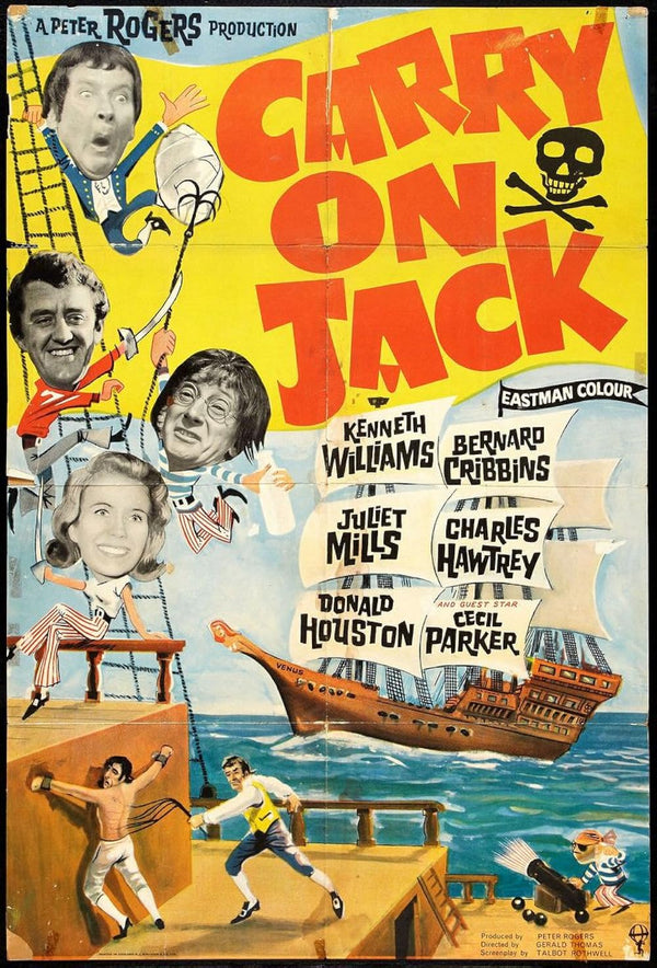 Carry on Jack (1964) - Adventure Comedy Romance Classic Movie Poster | Film Wall Art Print
