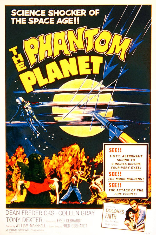 Phantom Planet (1961) Action Adventure Sci-Fi Movie Poster Movie Poster | Film Wall Art Print