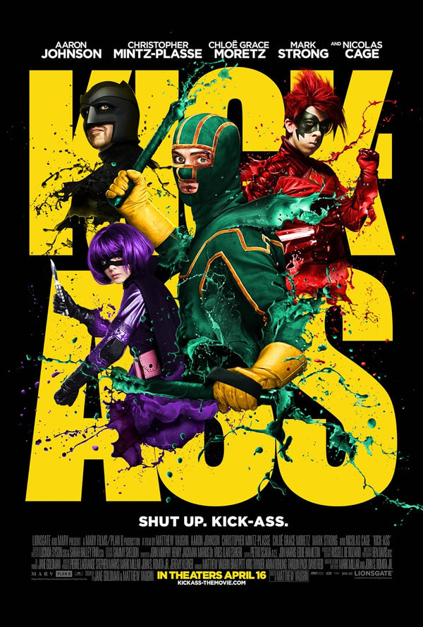 Kick-Ass (2010) Movie Poster – Action, Comedy, Crime Movie Poster | Film Wall Art Print