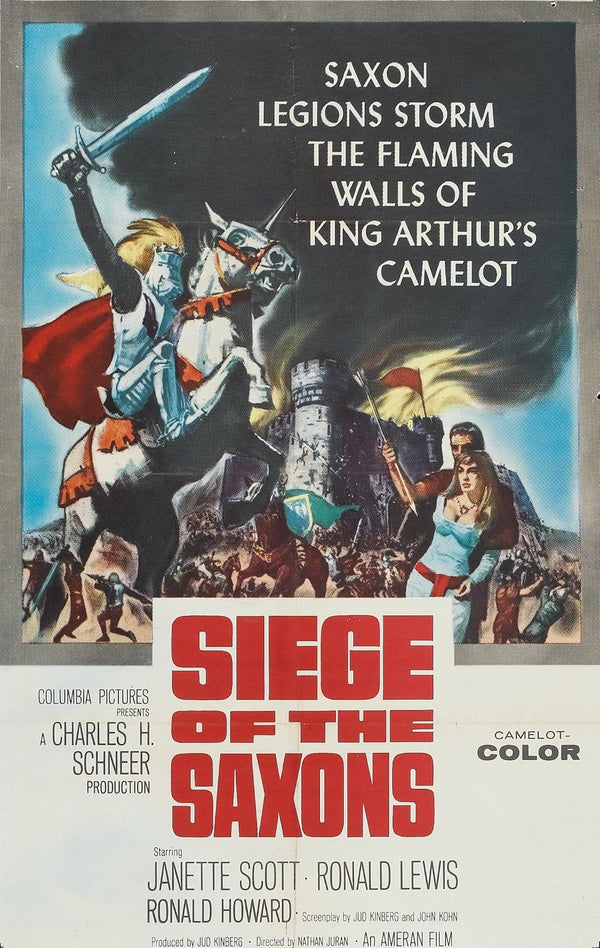 Classic Siege Of The Saxons (1963) Adventure History Movie Movie Poster | Film Wall Art Print