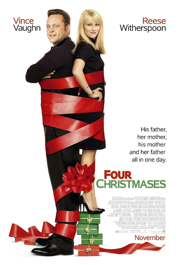 Four Christmases (2008) - Comedy, Drama, Romance Movie Poster Movie Poster | Film Wall Art Print