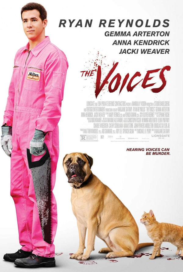 Voices (2014) - Dark Comedy, Crime, Horror Movie Poster Movie Poster | Film Wall Art Print