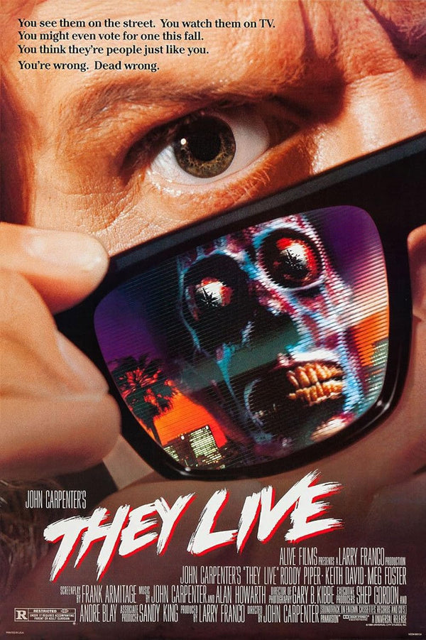 They Live Movie Poster - John Carpenter Classic Sci-Fi Horror Film Movie Poster | Film Wall Art Print