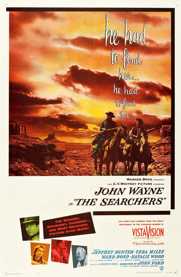 The Searchers Movie Poster - Classic Western Film Art Print Movie Poster | Film Wall Art Print