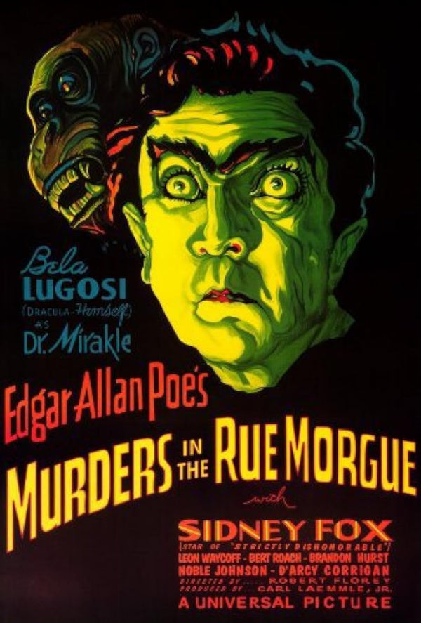 Murders In The Rue Morgue (1932) Crime Horror Mystery Classic Movie Poster | Film Wall Art Print