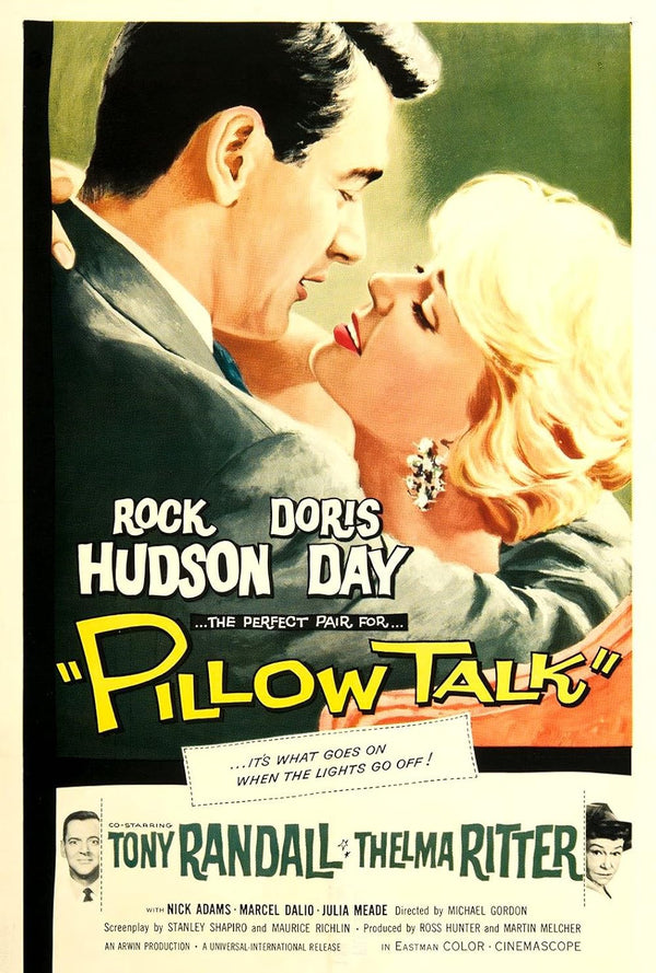 Pillow Talk (1959) - Classic Comedy Romance Movie Poster Movie Poster | Film Wall Art Print