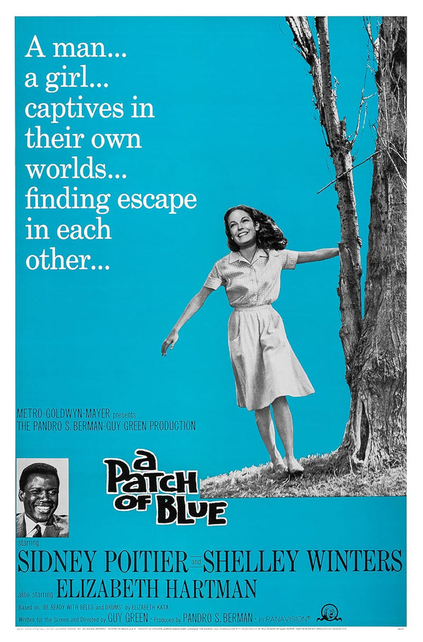 Patch Of Blue (1965) - Classic Drama Romance Movie Poster Movie Poster | Film Wall Art Print