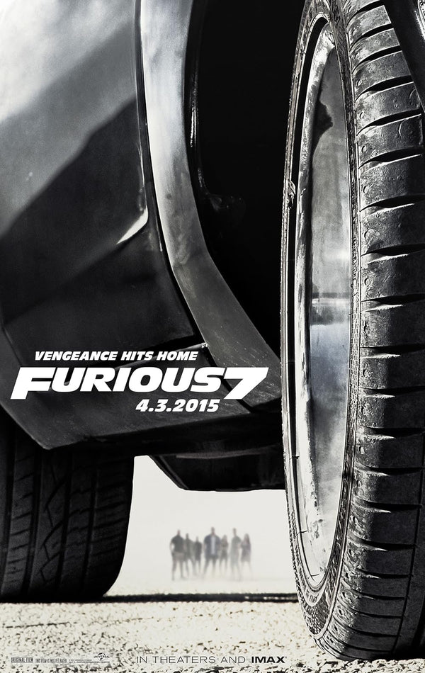 Furious 7 (2015) - Action Thriller Movie Poster Movie Poster | Film Wall Art Print