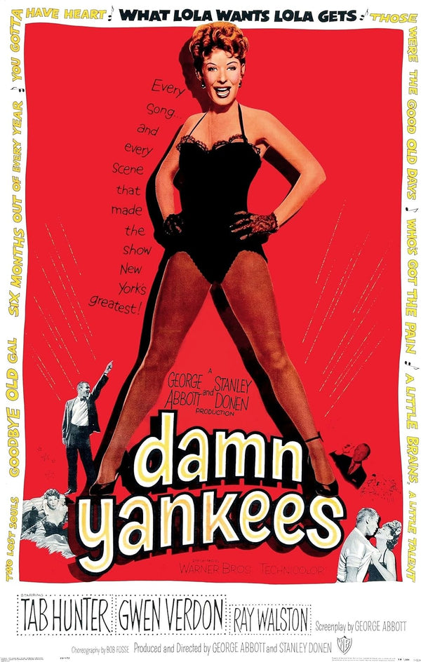 Damn Yankees (1958) - Classic Musical Comedy Romance Poster Movie Poster | Film Wall Art Print