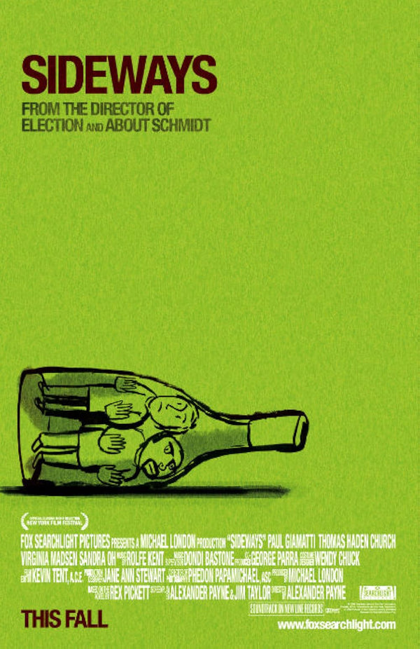 Sideways Movie Poster - Wine Comedy Drama Film Art Movie Poster | Film Wall Art Print