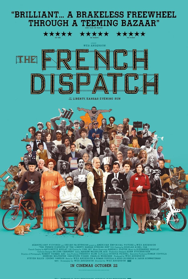French Dispatch (French) 2021: A Quirky Comedy-Drama-Romance Film Movie Poster | Film Wall Art Print