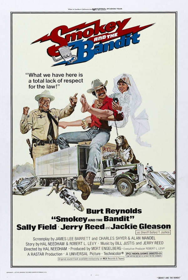 Smokey and the Bandit Movie Poster - Classic 1977 Film Art Movie Poster | Film Wall Art Print