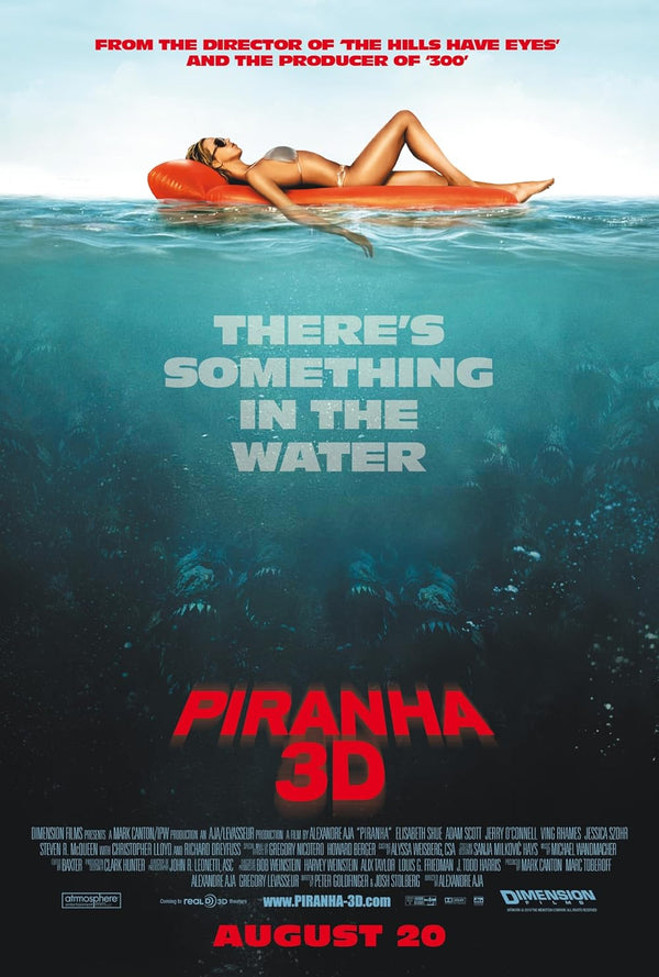 Piranha (2010) - Comedy Horror Movie | Watch Online Movie Poster | Film Wall Art Print