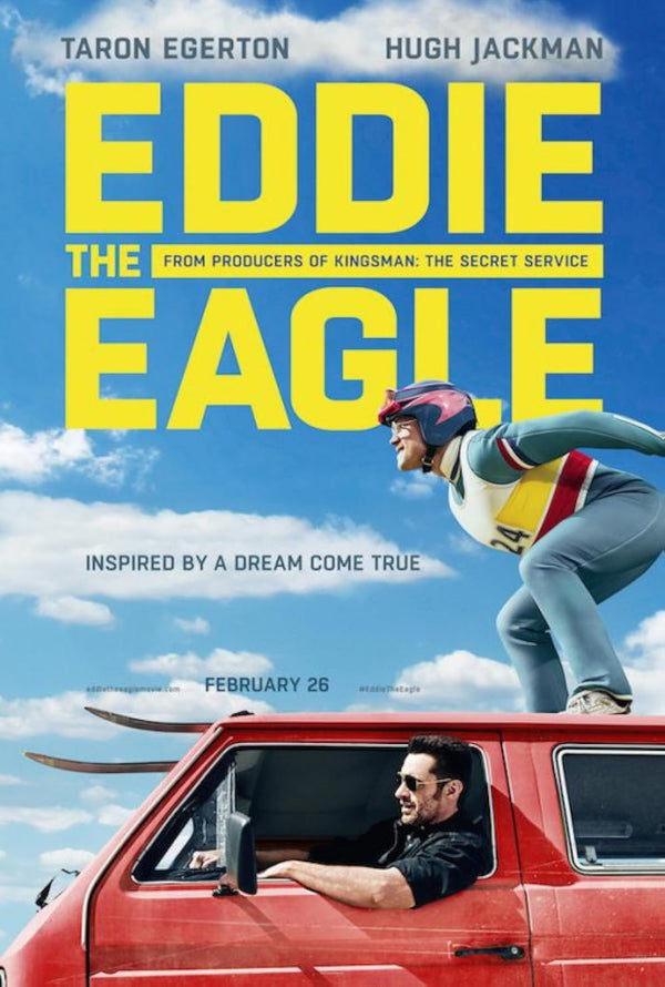 Eddie the Eagle (2015) - Inspirational Adventure Biography Comedy Movie Poster | Film Wall Art Print
