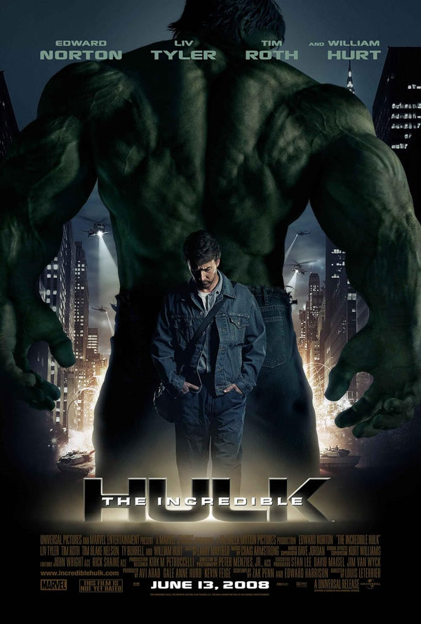 Incredible Hulk 2008 Action Sci-Fi Official Poster Movie Poster | Film Wall Art Print