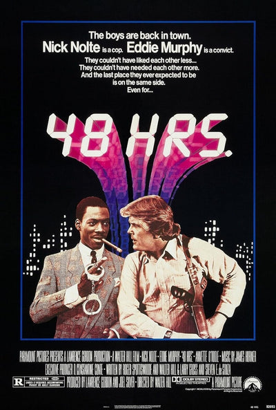 48 Hrs Movie Poster - Classic 1982 Action Film with Eddie Murphy Movie Poster | Film Wall Art Print