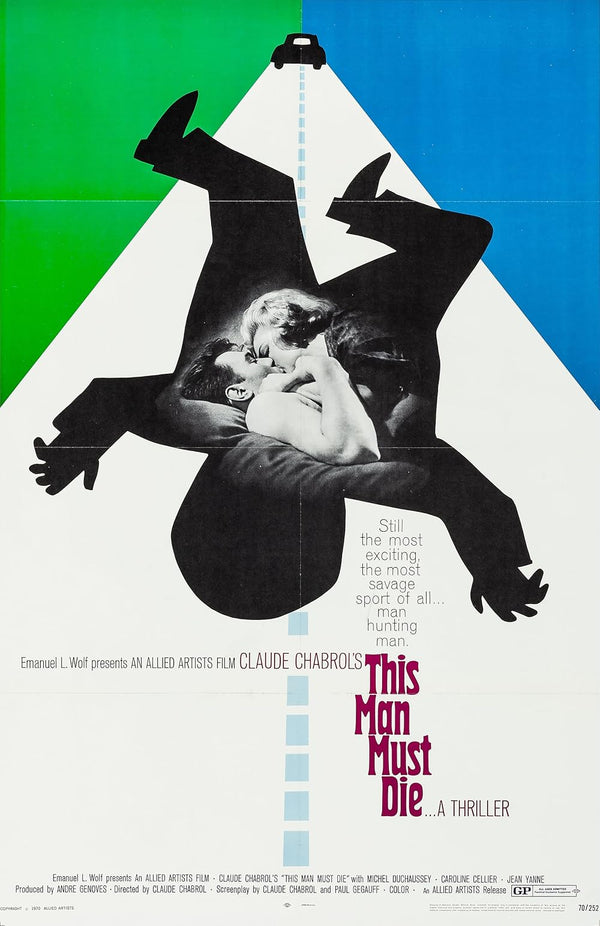 This Man Must Die (1969) - Crime Thriller Movie Poster Movie Poster | Film Wall Art Print