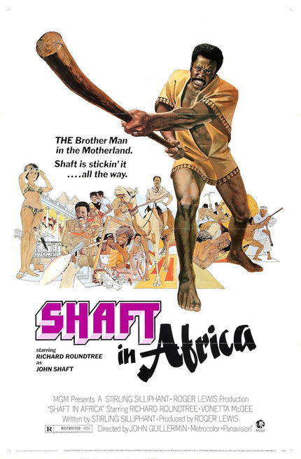 Shaft in Africa (1973) – Action Adventure Crime Movie Poster Movie Poster | Film Wall Art Print