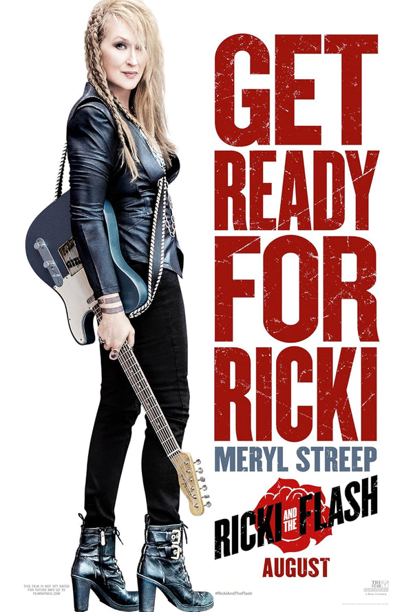 Ricki and the Flash (2015) - Watch Comedy, Drama, Music Movie Online Movie Poster | Film Wall Art Print