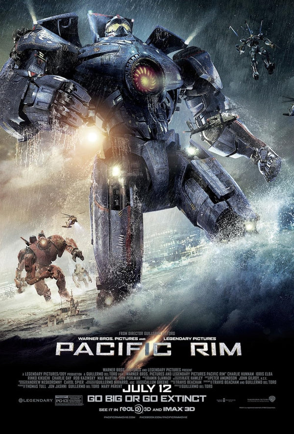 Pacific Rim Movie Poster - Giant Robots vs Kaiju Monsters Movie Poster | Film Wall Art Print