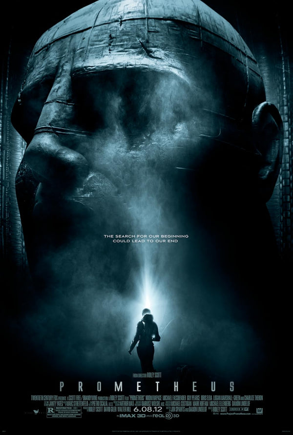 Prometheus Movie Poster - Ridley Scott Sci-Fi Horror Movie Poster | Film Wall Art Print