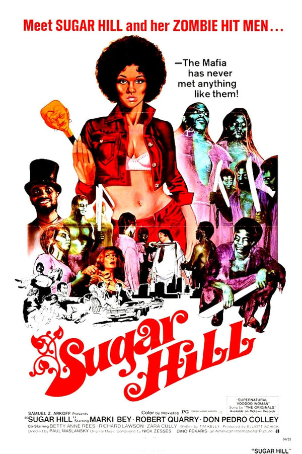 Sugar Hill (1974) - Action Crime Horror Movie Poster Movie Poster | Film Wall Art Print