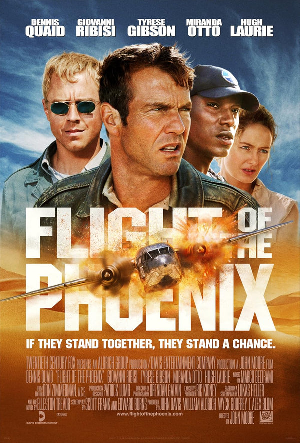 Flight of the Phoenix (2004) - Action Adventure Drama Movie Poster Movie Poster | Film Wall Art Print