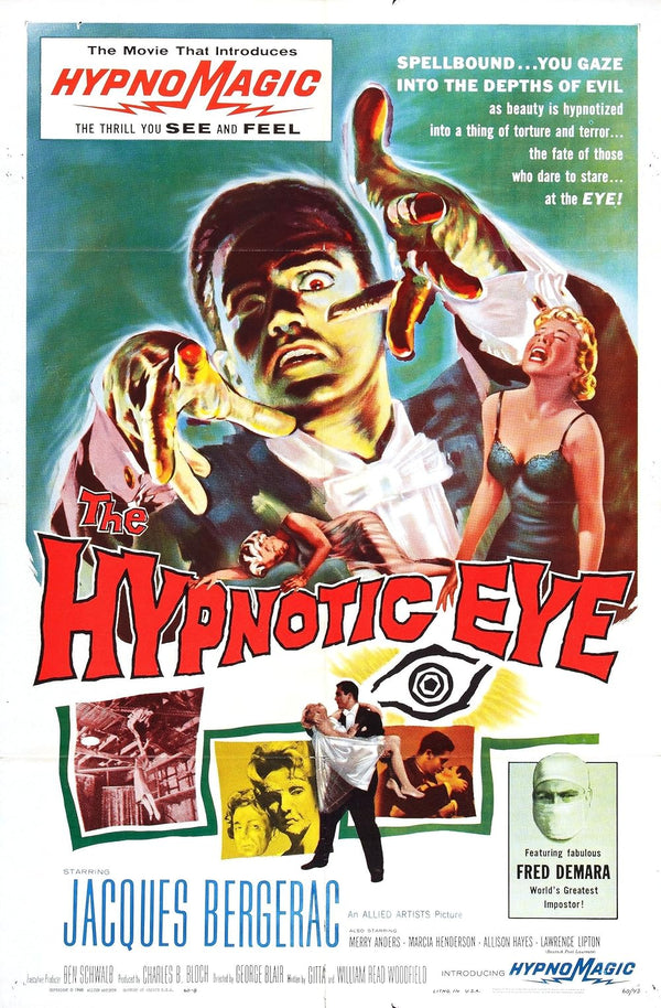 Hypnotic Eye (1960) - Classic Horror Movie Poster Movie Poster | Film Wall Art Print