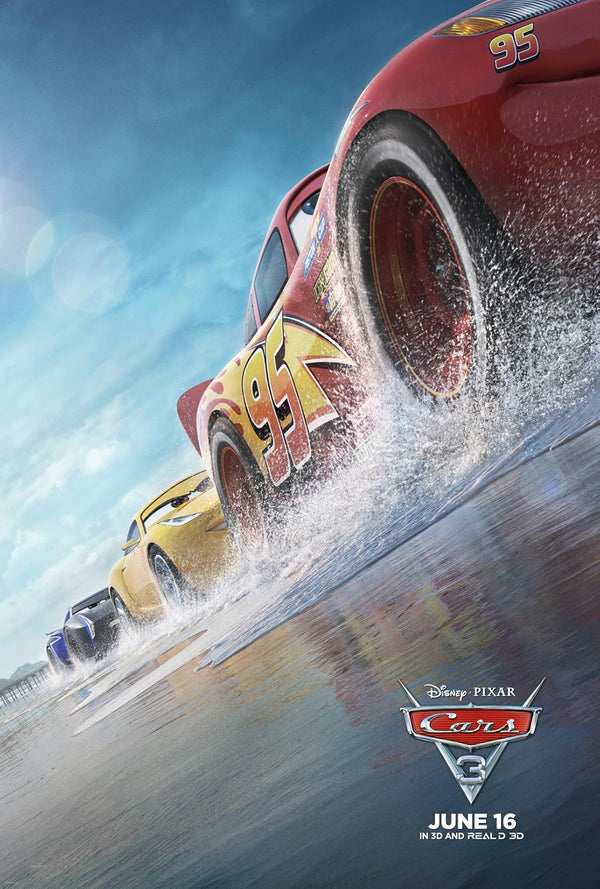 Cars 3 (2017) - Watch the Animated Adventure Comedy Online Movie Poster | Film Wall Art Print