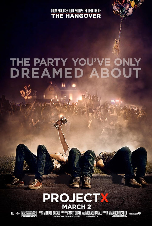 Project X (2012) - Hilarious Thriller Comedy Movie Movie Poster | Film Wall Art Print