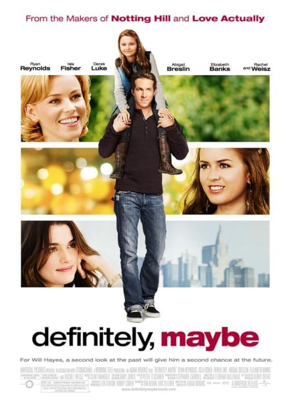 Definitely, Maybe (2008) - Heartwarming Comedy-Drama Romance Movie Poster | Film Wall Art Print
