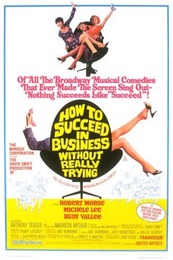 How To Succeed in Business Without Really Trying (1967) Comedy Musical Movie Poster | Film Wall Art Print