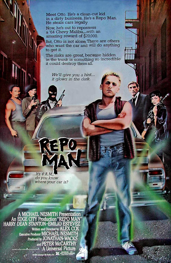 Repo Man Movie Poster - Classic Sci-Fi Cult Film Art Print Movie Poster | Film Wall Art Print
