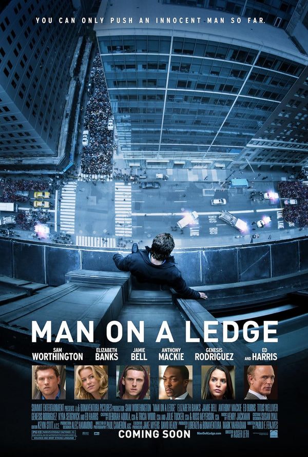 Man on a Ledge (2012) - Action Thriller Movie Poster Movie Poster | Film Wall Art Print