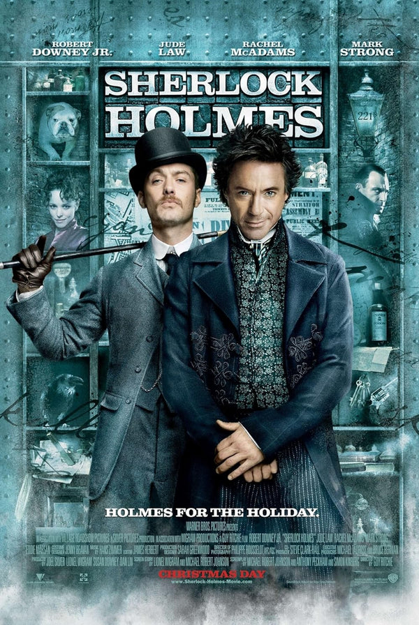 Sherlock Holmes Movie Poster - Classic Detective Film Art Movie Poster | Film Wall Art Print