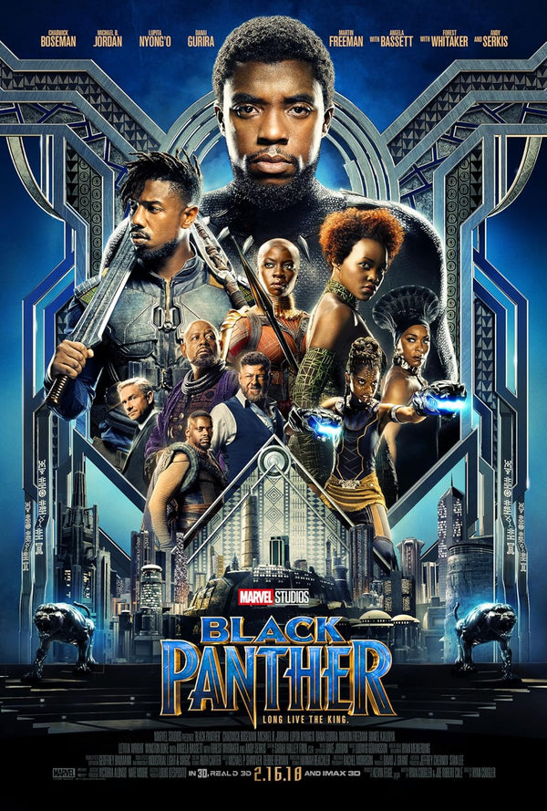 Black Panther Movie Poster - Marvel Superhero Film Art Movie Poster | Film Wall Art Print