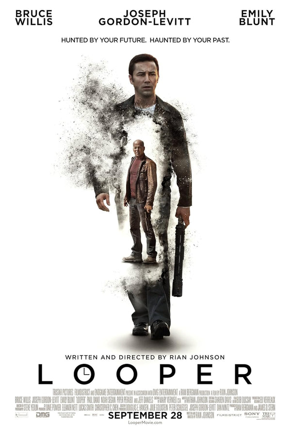 Looper (2012) - Action Sci-Fi Drama Movie Poster Movie Poster | Film Wall Art Print
